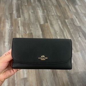 Coach wallet with check book